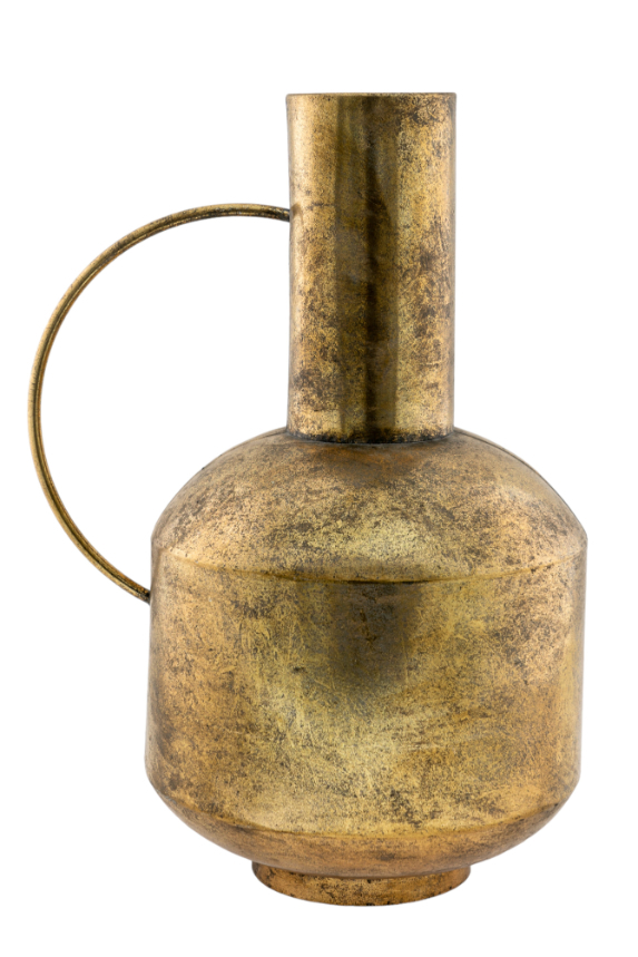 ΔΙΑΚΟΣΜΗΤΙΚΟ ΜΕΤΑΛΛΙΚΟ ΒΑΖΟ ΧΡΥΣΟ ΜΕ ΧΕΡΟΥΛΙ. 33Χ26,5Χ49,5ΕΚ