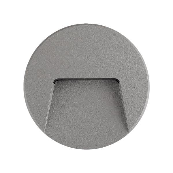 ΦΩΤΙΣΤΙΚΟ ΤΟΙΧΟΥ SLIM LED 3W IP65 230V 4000K Φ135mm ΓΚΡΙ PRO