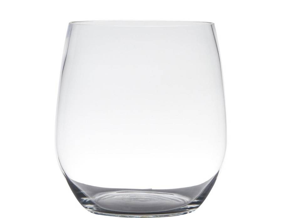 Βάζο γυαλ.διάφανο  Φ15 Η19cm