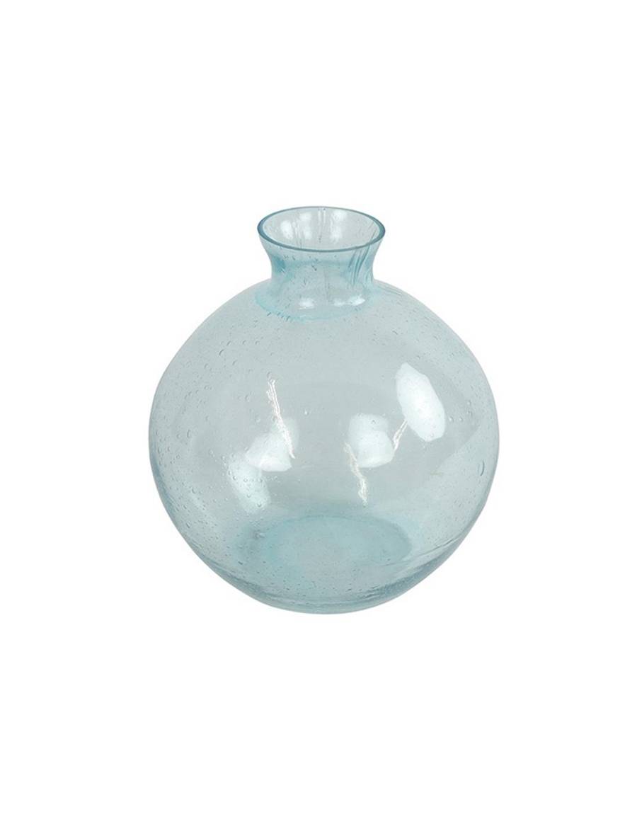 Βάζο γυάλινο μπλε Φ12Χ22CM