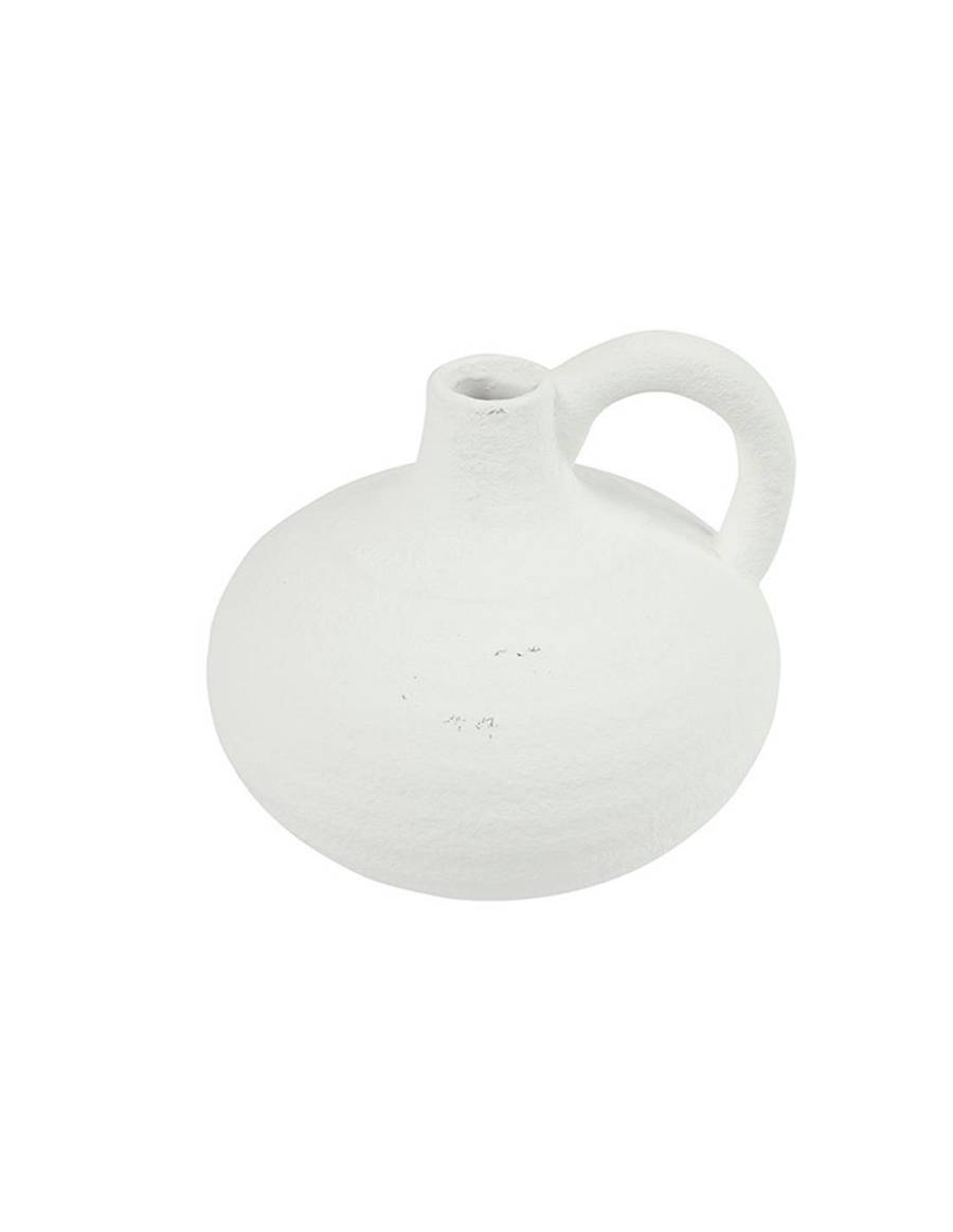 Βάζο /κανάτα κεραμ.λευκό Φ15,5Χ15CM