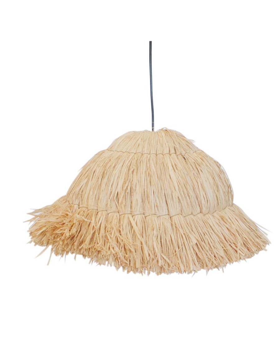 Φωτιστικό οροφής Raffia φυσικό Φ37Η25cm