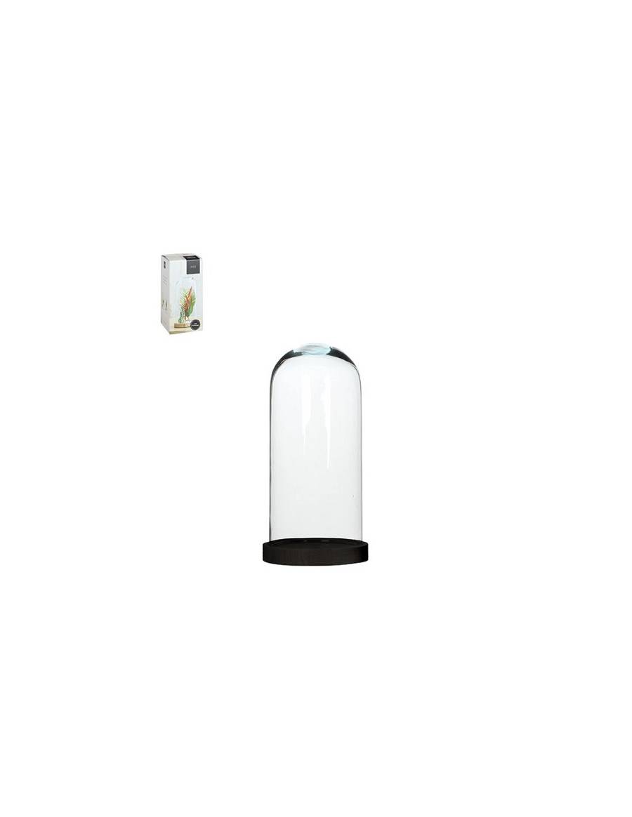 Καμπάνα γυαλ. με μαύρη βάση 13Χ26