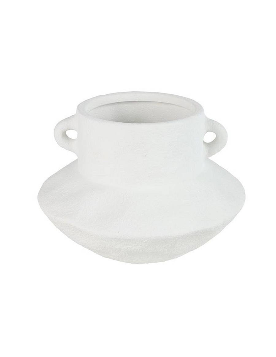 Κάσπώ κεραμ.λευκό με χέρια Φ26 Η18cm