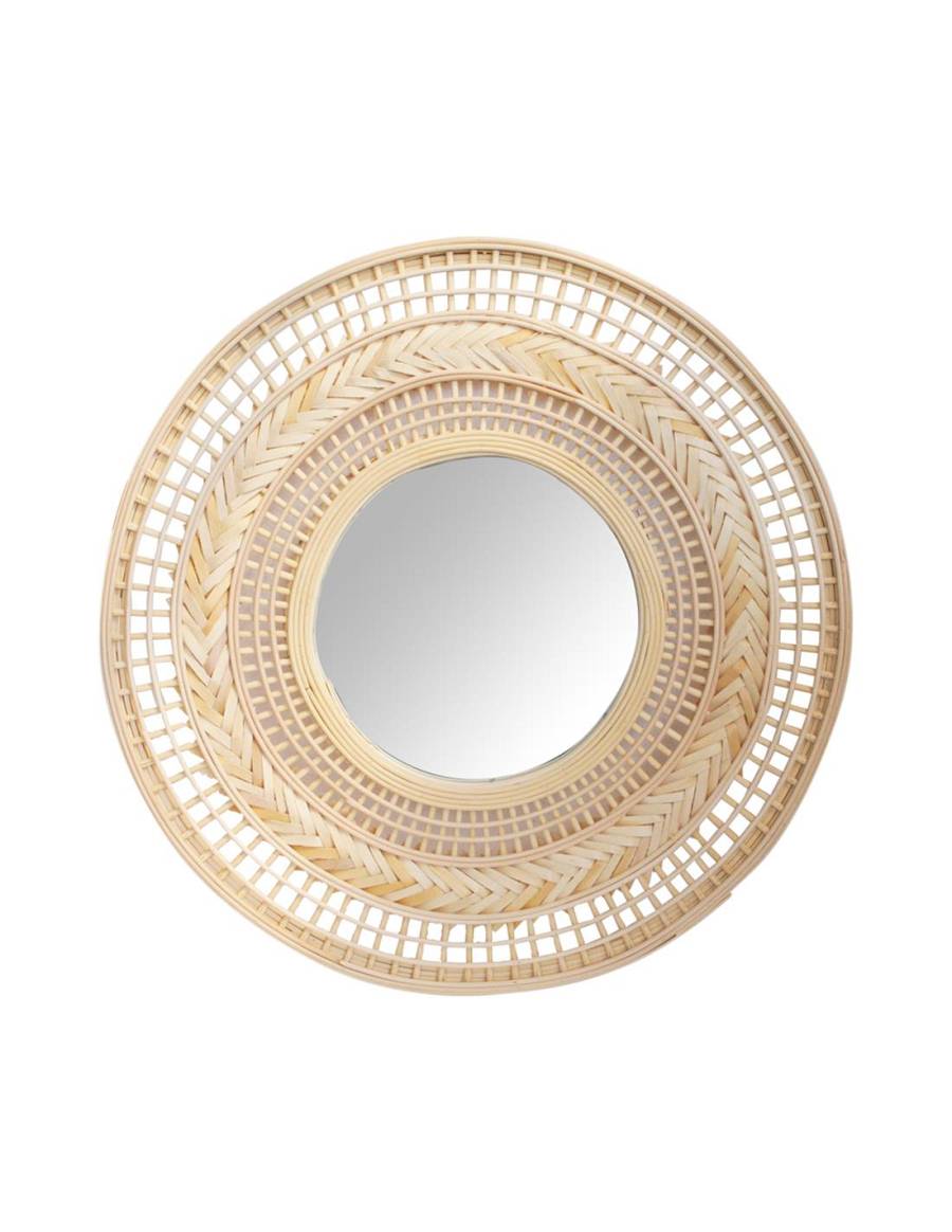 Καθρέφτης bamboo στρογγυλός Φ55/25Η1,8cm