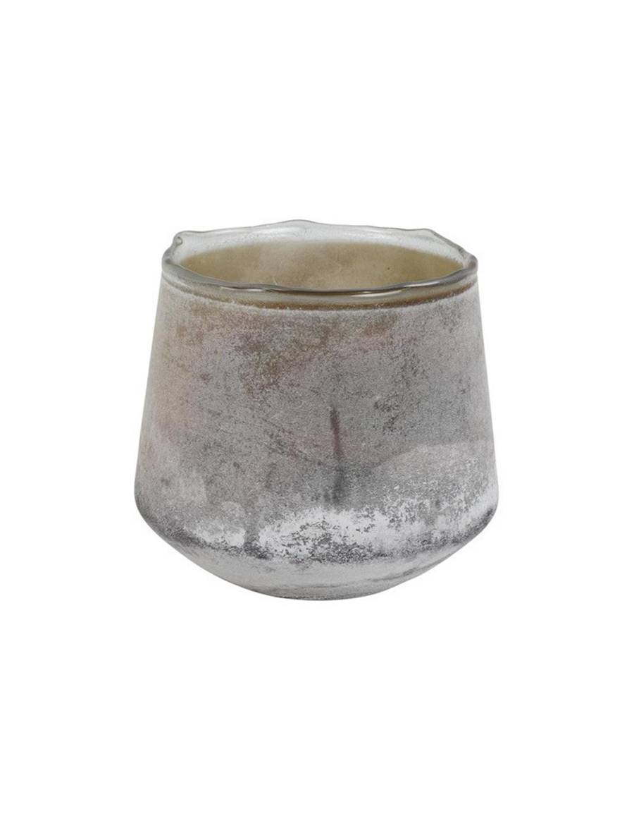 Κηροπήγιο ποτήρι καφέ Φ14 Η13cm