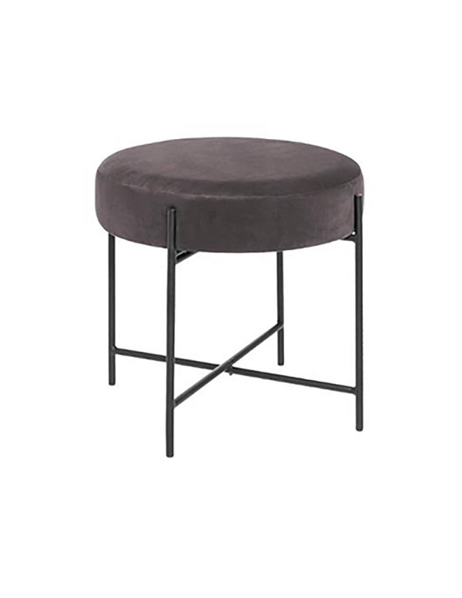 Σκαμπώ βελουδ.ARTY γκρι χρ.