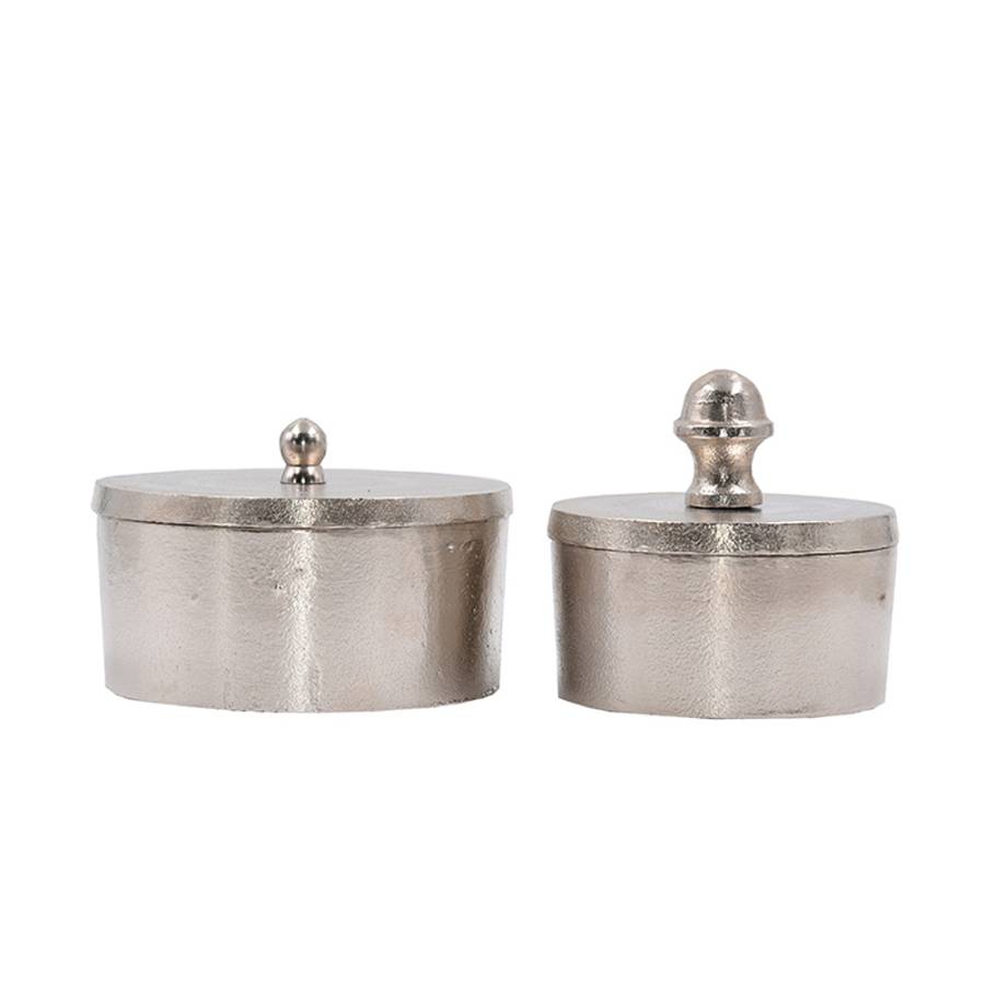 BOITE ΚΟΥΤΙ ΜΕ ΚΑΠΑΚΙ ΑΛΟΥΜΙΝΙΟ ΑΣΗΜΙ 14x14xH10cm