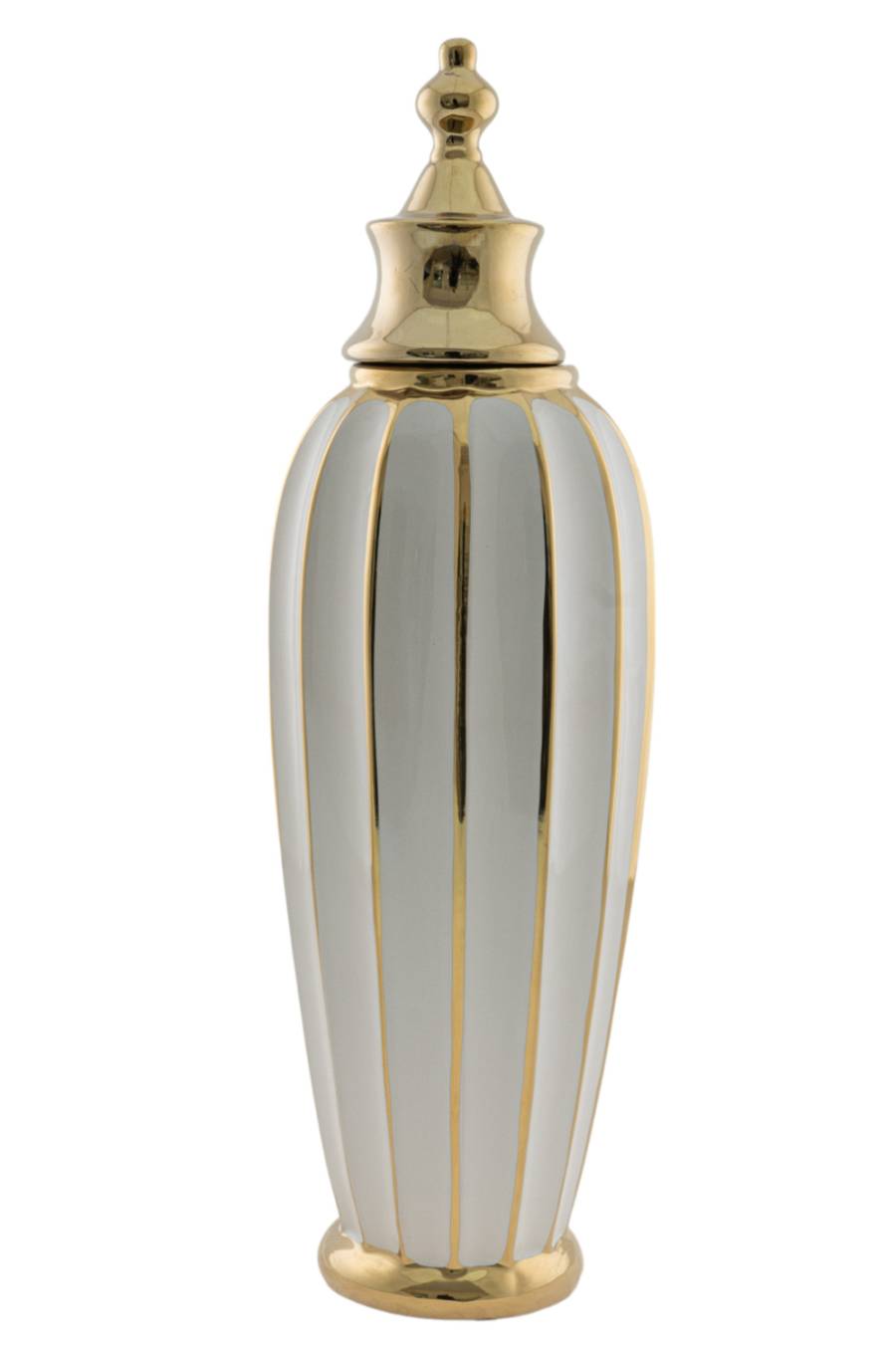 ΚΕΡΑΜΙΚΟ ΒΑΖΟ ΛΕΥΚΟ ΧΡΥΣΟ 15Χ49ΕΚ