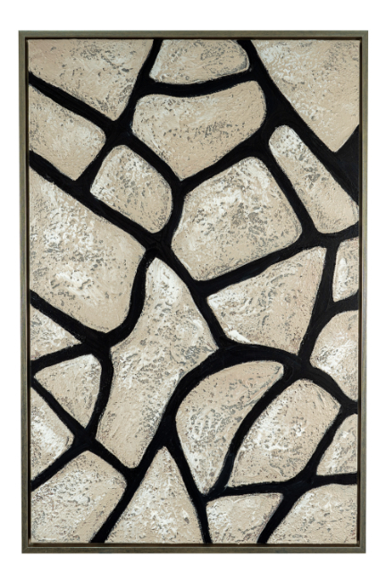 ΠΙΝΑΚΑΣ ΖΩΓΡΑΦΙΚΗΣ ΜΕ ΚΟΡΝΙΖΑ ΣΑΓΡΕ ΜΑΥΡΟΣ ΑΣΗΜΙ 60Χ90Χ3,8ΕΚ