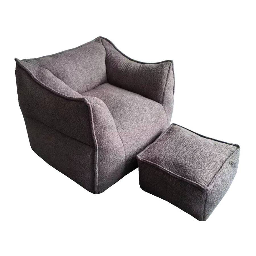 SPONGE ΠΟΛΥΘΡΟΝΑ SET ΓΚΡΙ ΣΚΟΥΡΟ 95x102xH73cm