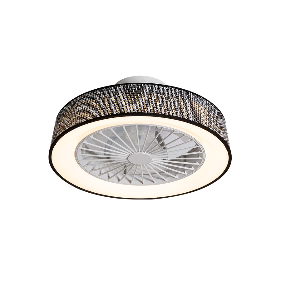 Ανεμιστήρας Οροφής με Φως και Τηλεχειριστήριο SETO-48BK