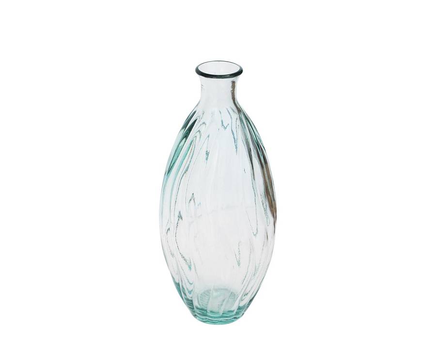 Βάζο γυάλ.recycled Διάφανο Η31cm