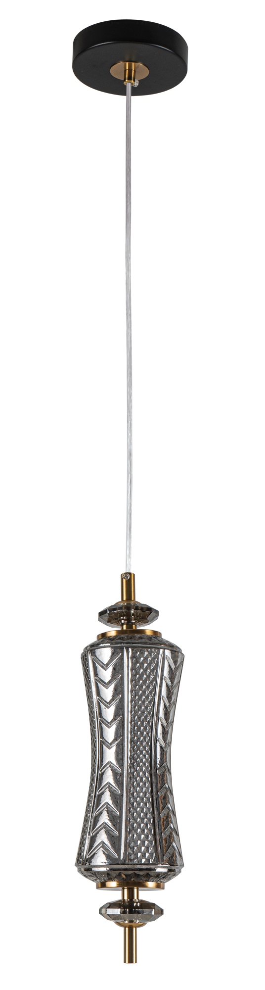 PDC 1287 CR 1/Φ ΜΑΚΡΟΣΤΕΝΟ ΓΥΑΛΙΝΟ ΧΡΩΜΙΟ LED-7W ΔΙΑΚΟΣΜΗΤΙΚΟ ΚΡΥΣΤΑΛΛΟ