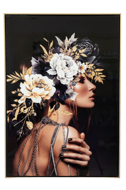 ΠΙΝΑΚΑΣ ΣΕ ΚΑΜΒΑ ΜΕ ΚΟΡΝΙΖΑ ΚΟΠΕΛΑ ΜΕ ΛΟΥΛΟΥΔΙΑ.73Χ103Χ3,5ΕΚ