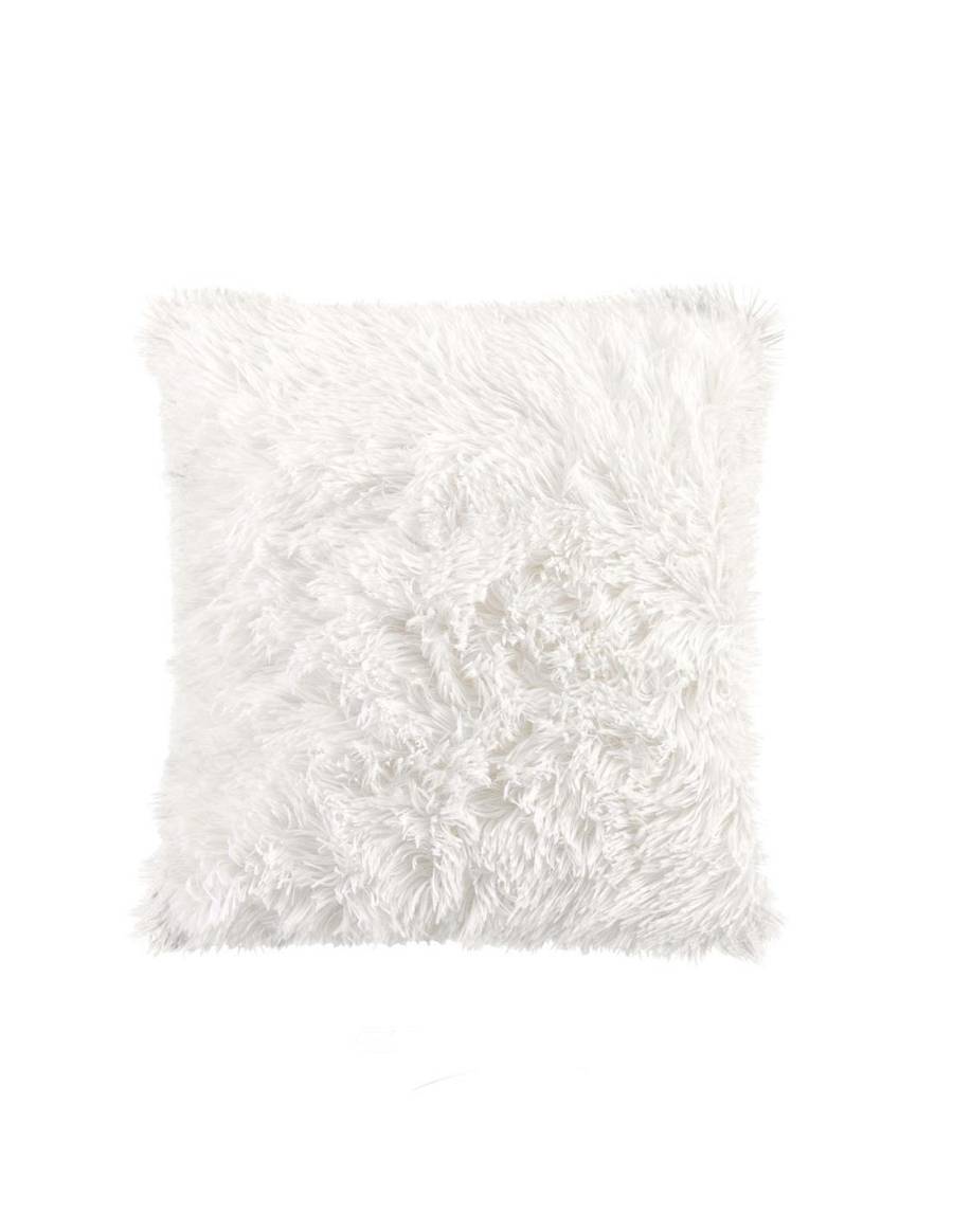 Μαξιλαροθήκη λευκή γούνα 40x40cm