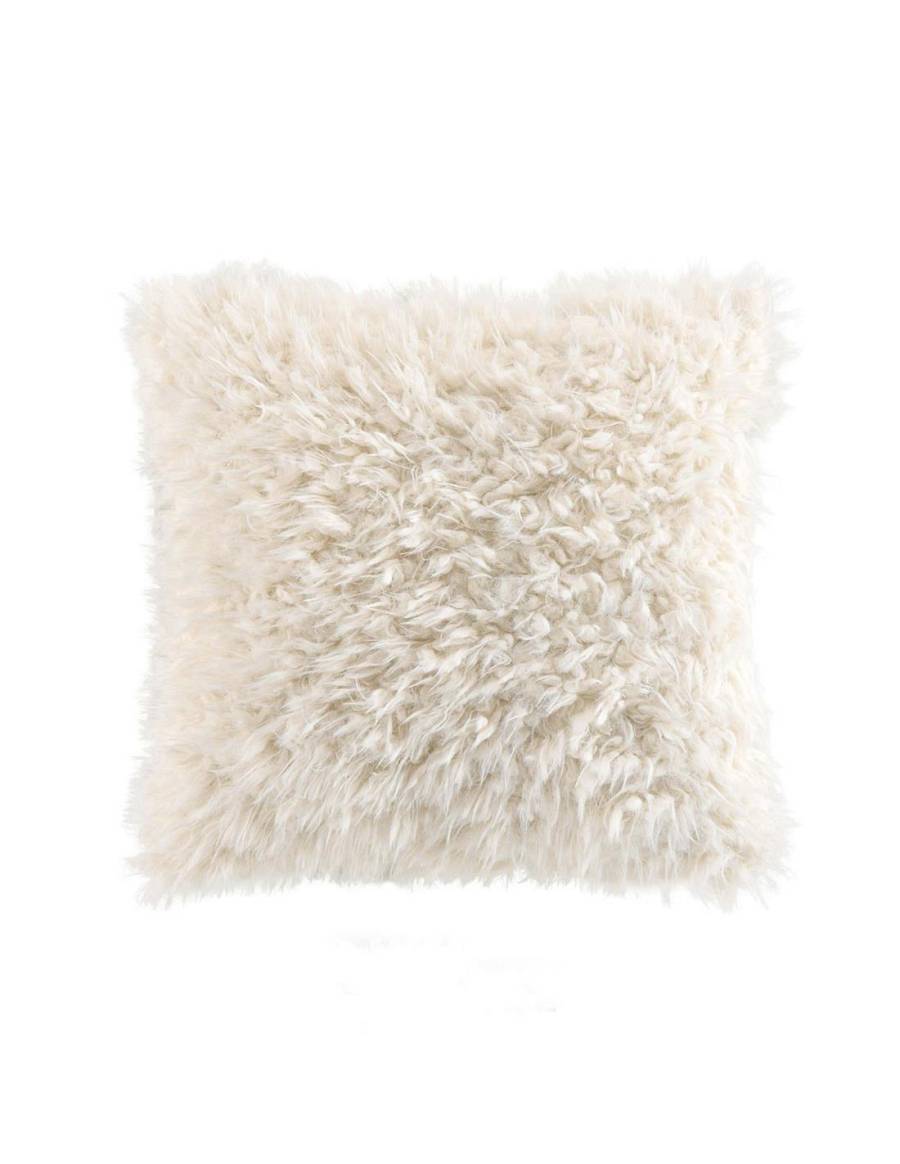 Μαξιλαροθήκη μπεζ γούνα 40x40cm