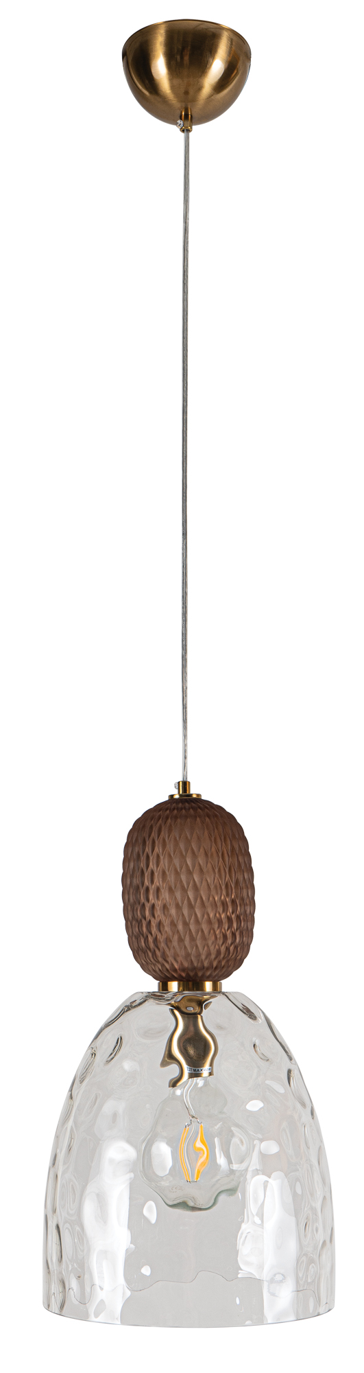 PDC 1281 BW  1/Φ ΣΦΥΡΙΛΑΤΟ ΓΥΑΛΙ ΜΕ ΔΙΑΚΟΣΜΗΤΙΚΟ ΚΑΦΕ ΓΥΑΛΙ 1XE27