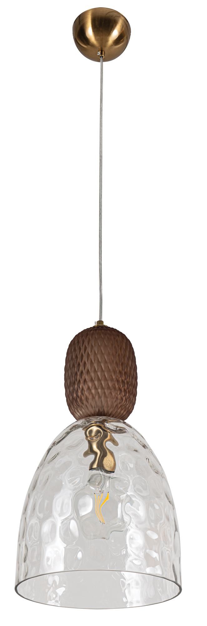 PDC 1281 BW  1/Φ ΣΦΥΡΙΛΑΤΟ ΓΥΑΛΙ ΜΕ ΔΙΑΚΟΣΜΗΤΙΚΟ ΚΑΦΕ ΓΥΑΛΙ 1XE27