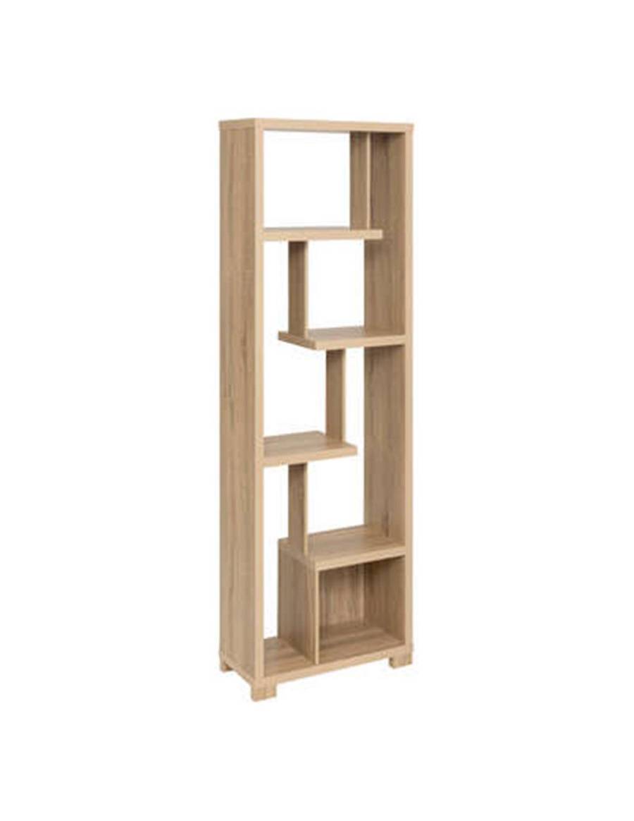 Ραφιέρα MDF φυσικό χρώμα 60x28x180,5cm