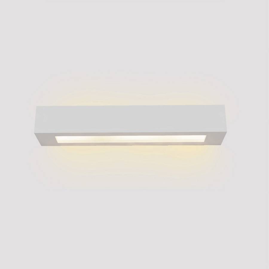 Inlight Επιτοίχιο φωτιστικό λευκό από γύψο 2xE14 D:45cm (43049-A-White)