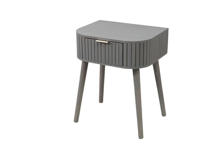 ΤΡΑΠΕΖΑΚΙ ΤΗΛΕΦΩΝΟΥ ΓΚΡΙ ΜΕ ΜΕΤΑΛΛΙΚΑ ΧΕΡΟΥΛΙΑ. 45Χ35Χ56ΕΚ