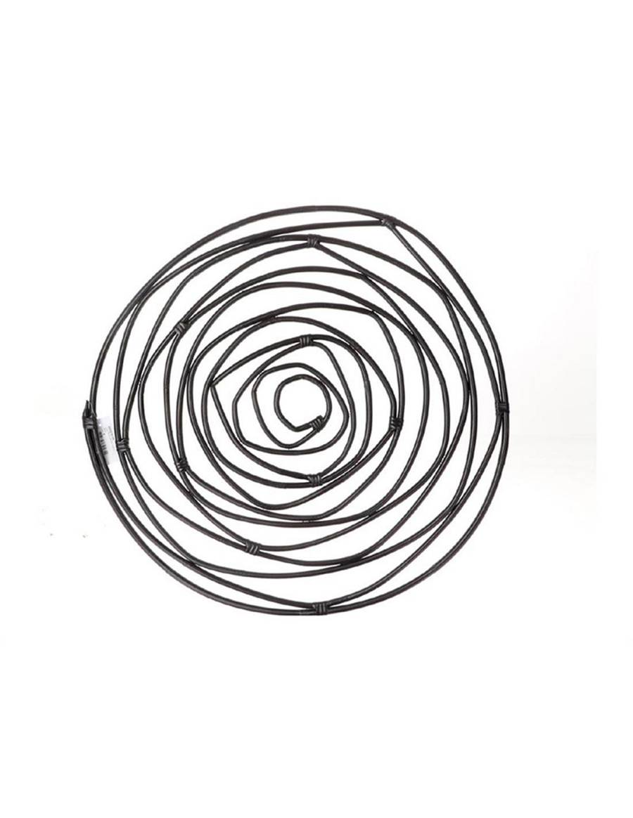 Διακοσμ.μαύρο rattan σπιράλ 40εκ.