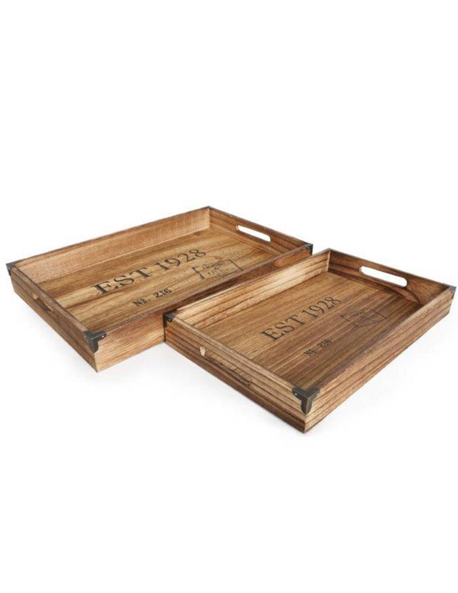 Δίσκοι ξύλινοι GENERAL STORE 45x30/40x25cm