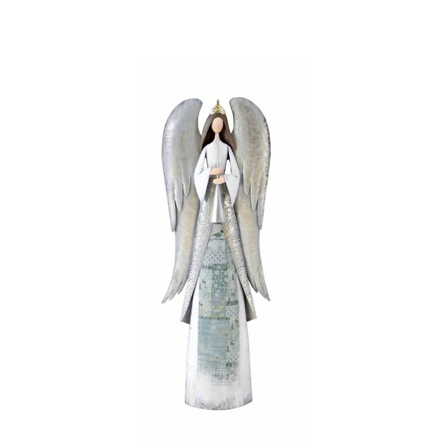 XMAS ANGEL WINGS A ΑΓΓΕΛΟΣ ΜΕΤΑΛΛΟ ΠΟΛΥΧΡΩΜΟ 23x11xH68cm