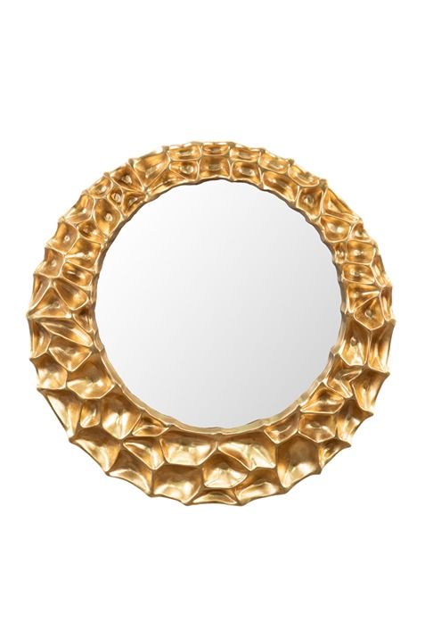 ΠΟΛΥΕΣΤΕΡΙΚΟΣ ΚΑΘΡΕΠΤΗΣ ΧΡΥΣΟΣ ΣΤΡΟΓΓΥΛΟΣ.ΜΕΓΕΘΟΣ ΜΕ ΚΟΡΝΙΖΑ 90Χ90Χ5,5ΕΚ