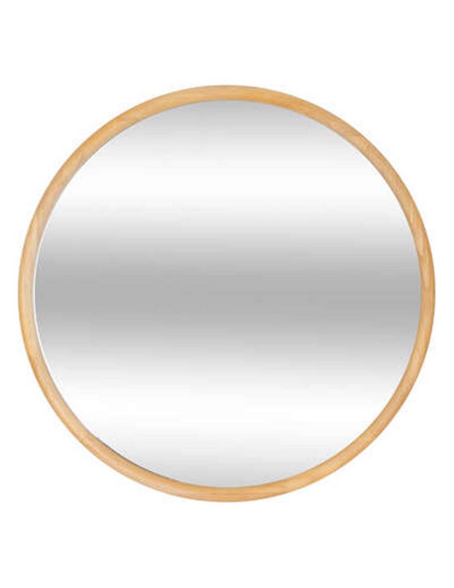 Καθρέφτης στρογγ.ξύλινο πλαίσιο Φ55cm