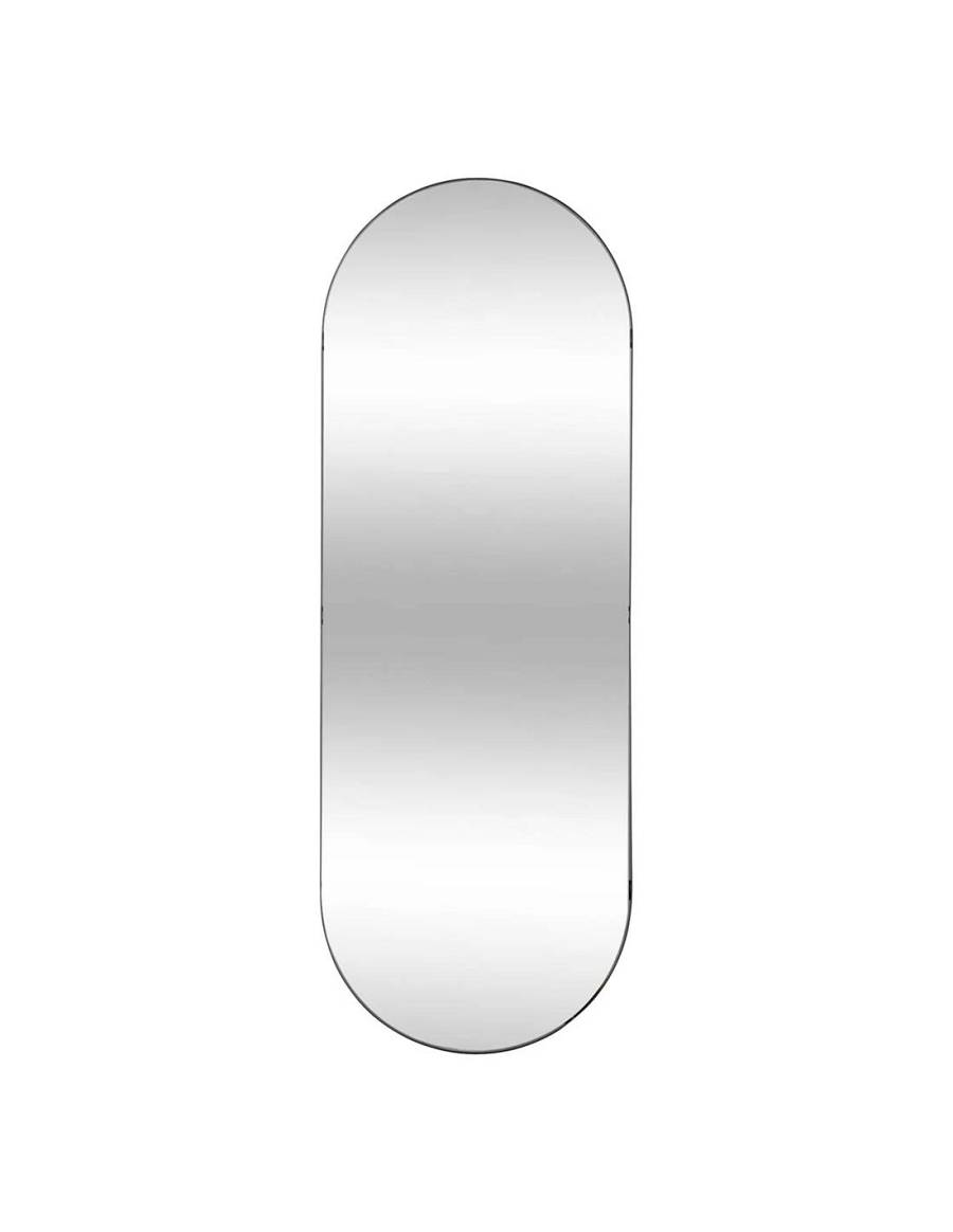 Καθρέπτης οβαλ σε μαύρο πλαίσιο 112x40cm