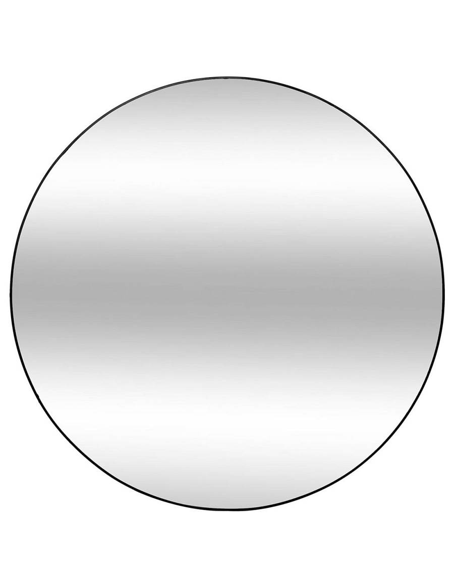 Καθρέπτης στρογγ.μαύρο ξύλ.πλαίσιο Φ110cm