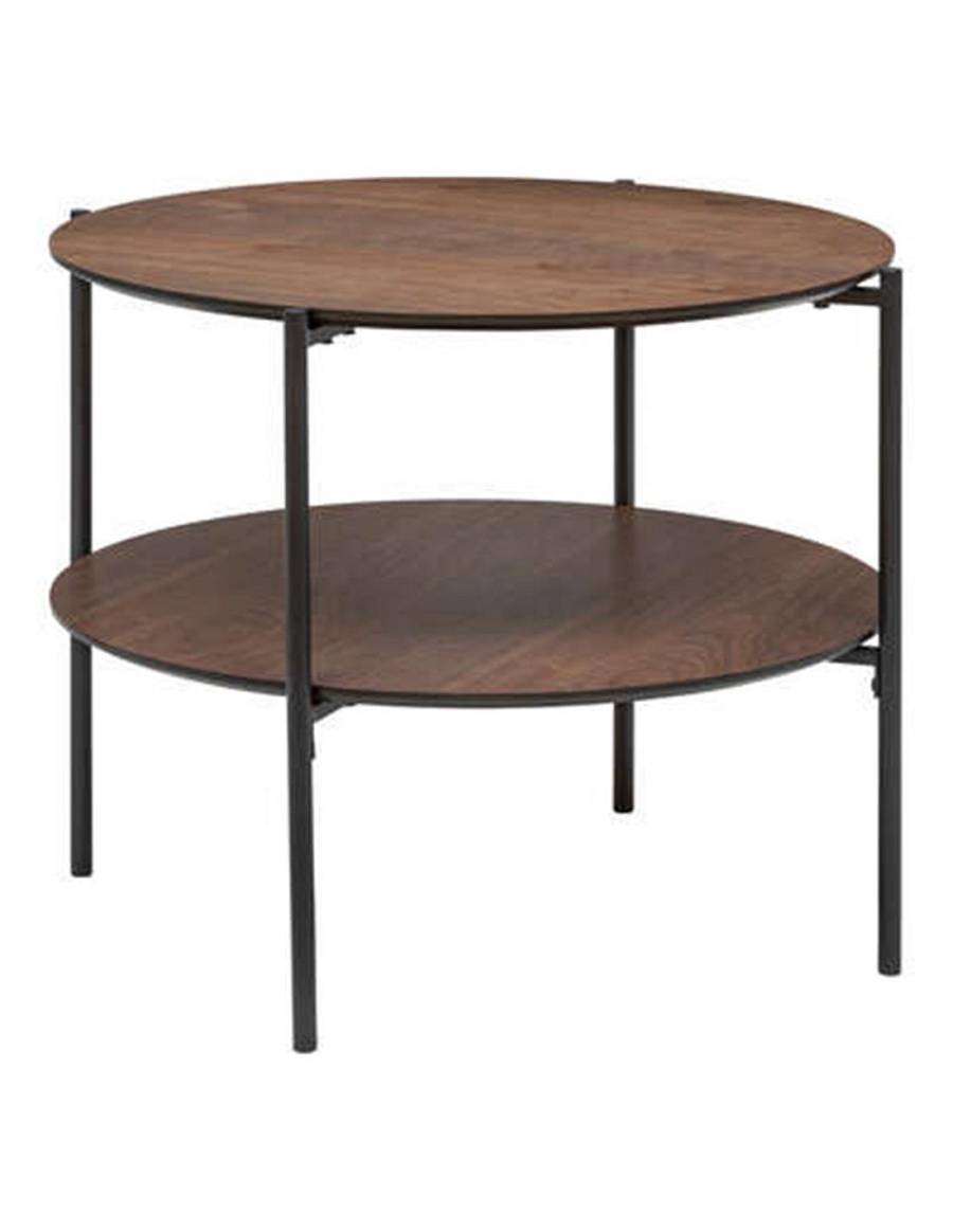 Τραπέζι σαλονιού MDF με μεταλ.πόδια Φ63,2 Η52cm