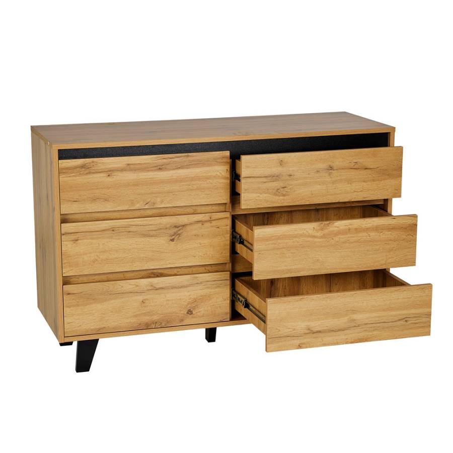 ARABICA ΣΥΡΤΑΡΙΕΡΑ SONOMA ΜΑΥΡΟ 110x40xH73cm