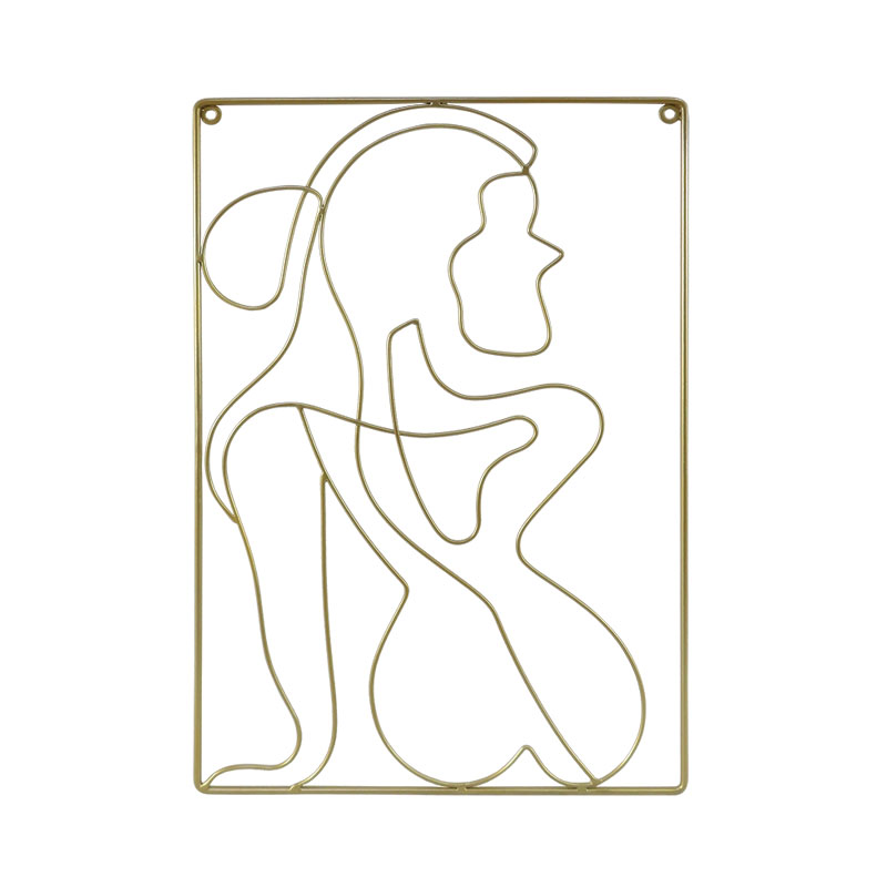 ΜΕΤΑΛΛΙΚO ΚΑΔΡΟ ΓΥΝΑΙΚΕΙΑ ΣΙΛΟΥΕΤΑ ΧΡΥΣΟ - 30x45cm 24/KIB