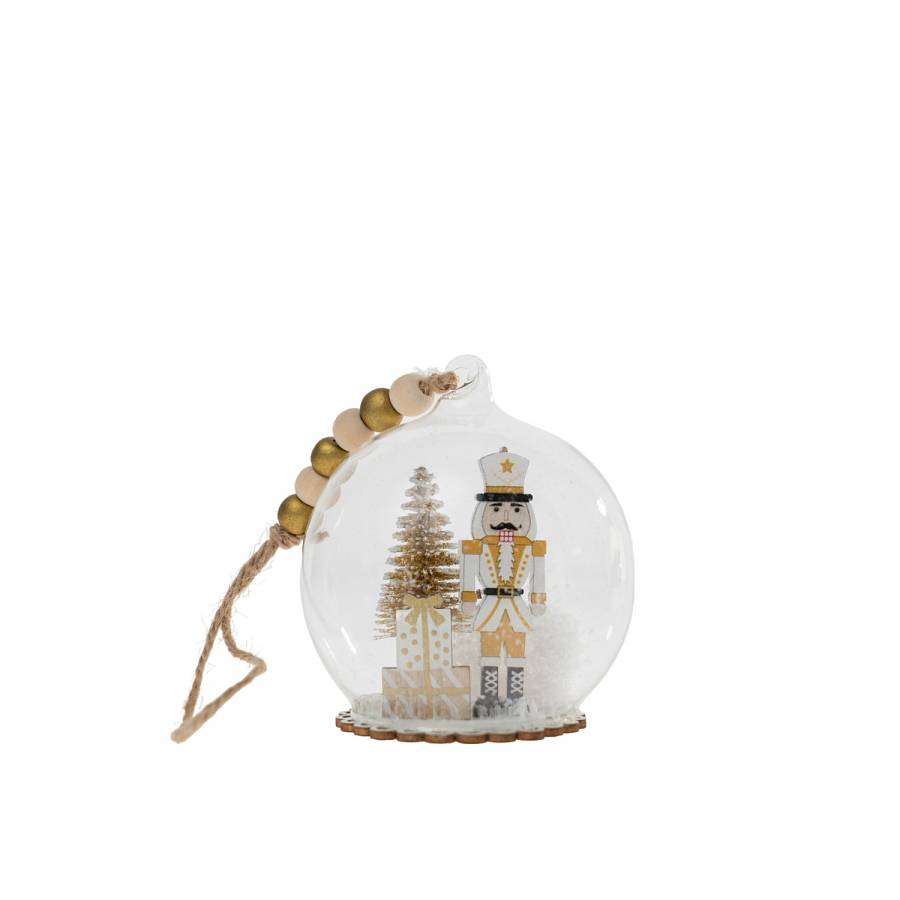 ΧΡΙΣΤΟΥΓΕΝΝΙΑΤΙΚΗ ΓΥΑΛΙΝΗ ΜΠΑΛΑ ΜΕ ΚΑΡΥΟΘΡΑΥΣΤΗ  8Χ8Χ24ΕΚ