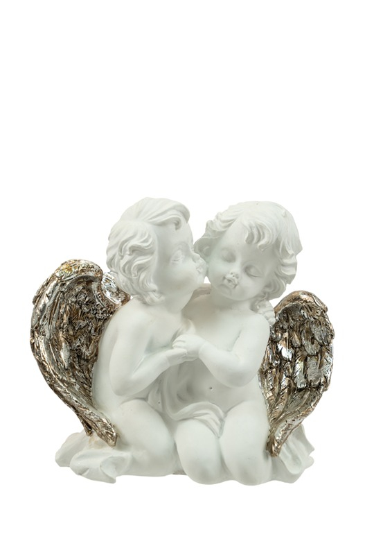 ΧΡΙΣΤΟΥΓΕΝΝΙΑΤΙΚΟΙ ΠΟΛΥΕΣΤΕΡΙΚΟΙ ΑΓΓΕΛΟΙ ΛΕΥΚΟΙ ΜΕ ΑΣΗΜΙ ΦΤΕΡΑ 17Χ10Χ15ΕΚ