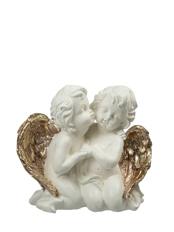 ΧΡΙΣΤΟΥΓΕΝΝΙΑΤΙΚΟΙ ΠΟΛΥΕΣΤΕΡΙΚΟΙ ΑΓΓΕΛΟΙ ΛΕΥΚΟΙ ΜΕ ΣΑΜΠΑΝΙ  ΦΤΕΡΑ 17Χ10Χ15ΕΚ