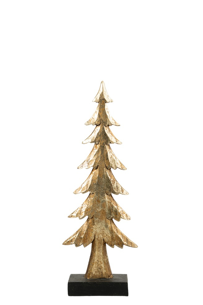 ΧΡΙΣΤΟΥΓΕΝΝΙΑΤΙΚΟ ΠΟΛΥΕΣΤΕΡΙΚΟ ΔΕΝΤΡΟ ΠΛΑΚΕ ΧΡΥΣΟ ΜΕ ΜΑΥΡΗ ΒΑΣΗ 10Χ4,5Χ30,5ΕΚ