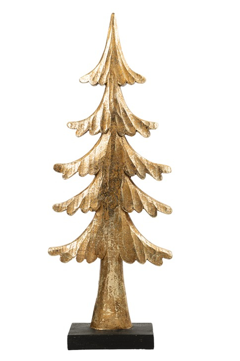 ΧΡΙΣΤΟΥΓΕΝΝΙΑΤΙΚΟ ΠΟΛΥΕΣΤΕΡΙΚΟ ΔΕΝΤΡΟ ΠΛΑΚΕ ΧΡΥΣΟ ΜΕ ΜΑΥΡΗ ΒΑΣΗ 15Χ5Χ40,5ΕΚ