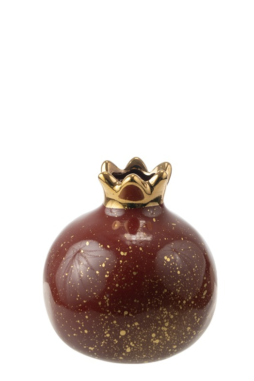 ΚΕΡΑΜΙΚΟ ΡΟΔΙ ΠΡΑΣΙΝΟ ΜΠΟΡΝΤΟ ΚΟΚΚΙΝΟ ΜΕ ΧΡΥΣΕΣ ΠΙΤΣΙΛΙΕΣ 12,7ΕΚ