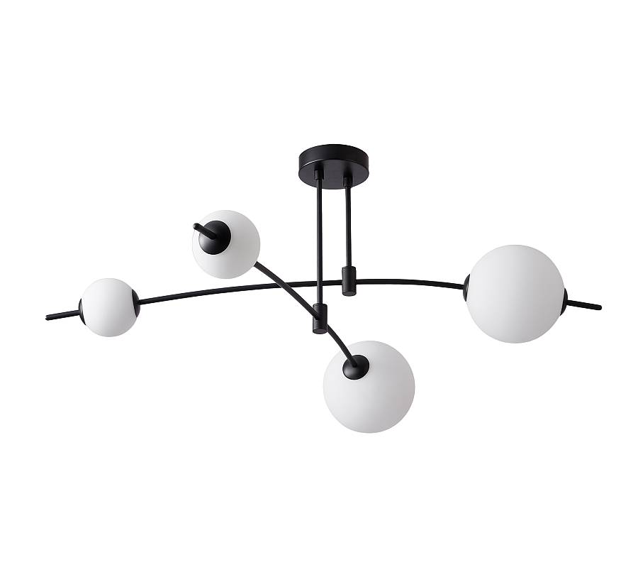 CCC 553-4 ΟΡΟΦΗΣ ΓΡΑΜΜΙΚΟ ΜΑΥΡΟΣ ΣΚΕΛΕΤΟΣ ΜΕ 4 ΦΟΥΣΚΕΣ LED 40W 3000K 1200 LUM