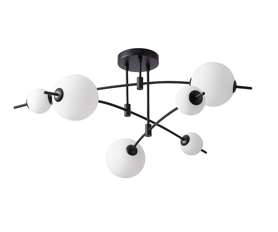 CCC 553-6 ΟΡΟΦΗΣ LED ΓΡΑΜΜΙΚΟ ΜΑΥΡΟΣ ΣΚΕΛΕΤΟΣ ΜΕ 6 ΦΟΥΣΚΕΣ 60W 3000K 3600 LUM