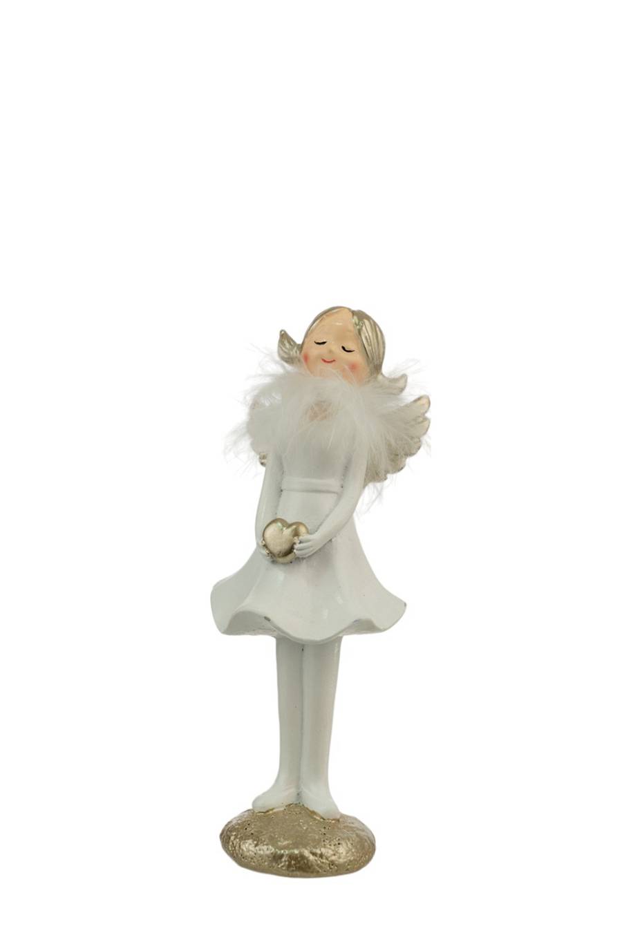 ΠΟΛΥΕΣΤΕΡΙΚΗ ΝΕΡΑΙΔΑ ΛΕΥΚΗ ΧΡΥΣΗ ΜΕ ΚΑΡΔΙΑ 5,5Χ5,5Χ15ΕΚ