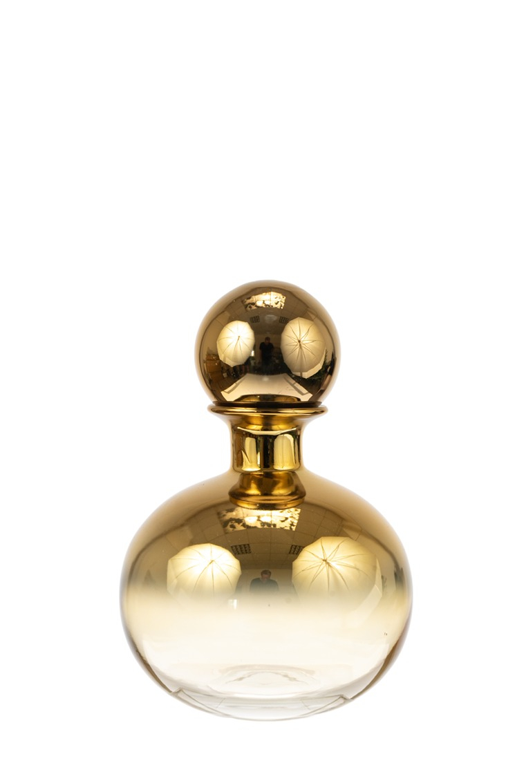 ΦΥΣΙΤΗ ΓΥΑΛΙΝΗ ΧΕΙΡΟΠΟΙΗΤΗ ΚΑΡΑΦΑ 2/3 ΧΡΥΣΗ ΚΑΙ ΚΑΠΑΚΙ ΧΡΥΣΟ 7,5Χ28ΕΚ