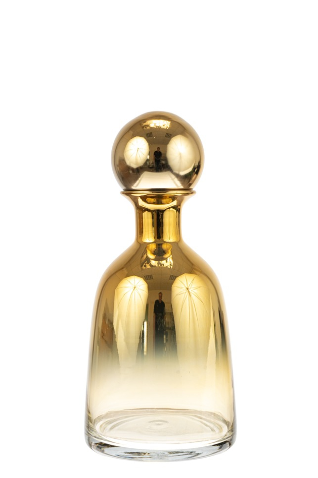 ΦΥΣΙΤΗ ΓΥΑΛΙΝΗ ΧΕΙΡΟΠΟΙΗΤΗ ΚΑΡΑΦΑ 2/3 ΧΡΥΣΗ ΚΑΙ ΚΑΠΑΚΙ ΧΡΥΣΟ 15Χ32ΕΚ