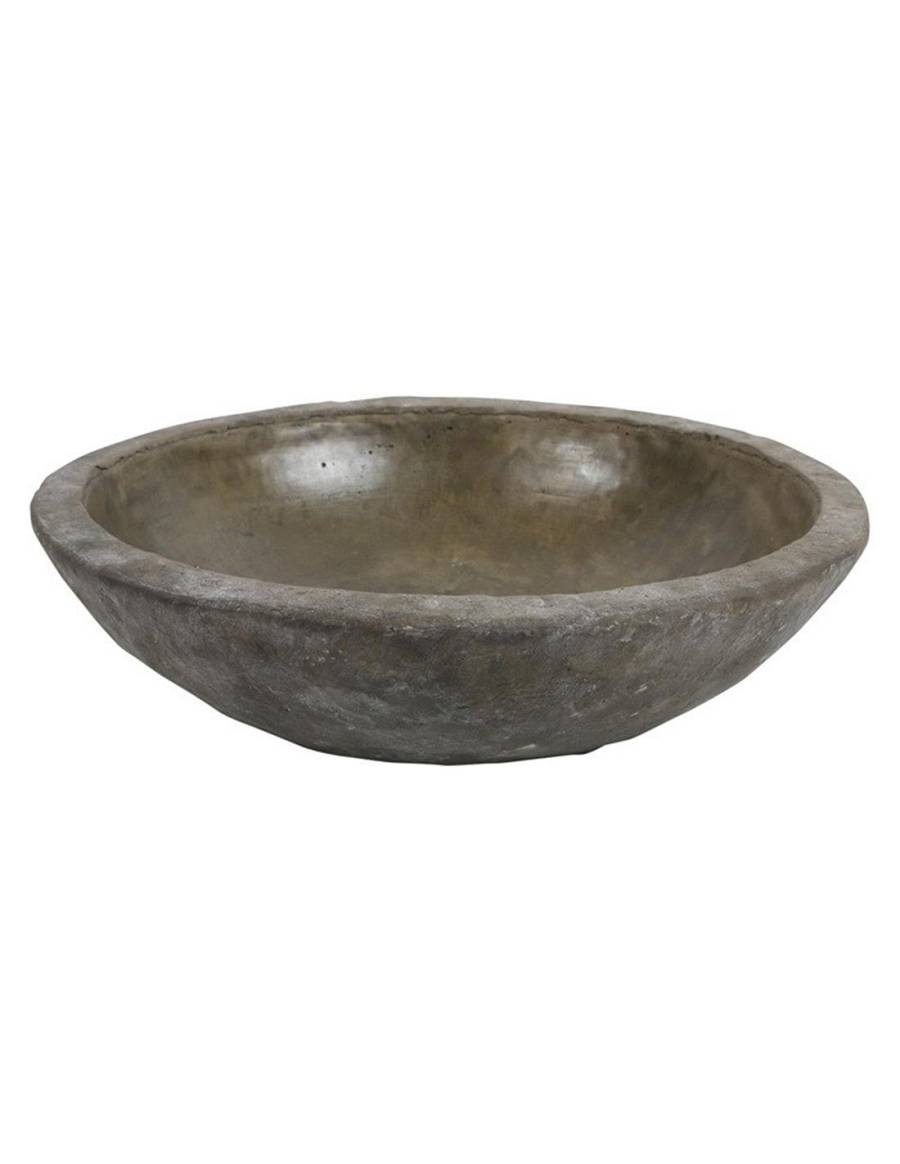 Μπωλ πέτρα καφε γκρι Φ40 Η11cm