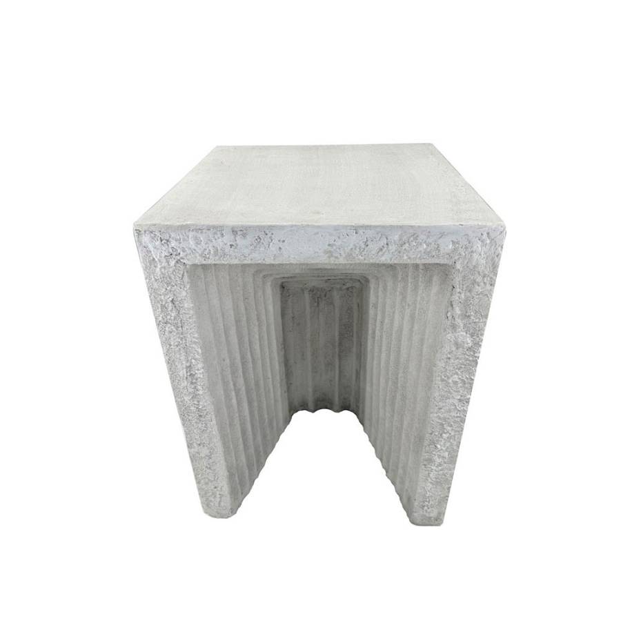 GATE SIDE TABLE CEMENT 34x34xH47cm