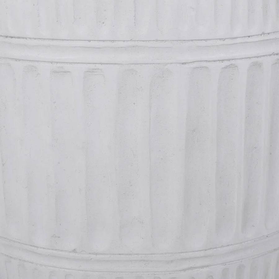 GEOMETRICAL 1 SIDE TABLE ΛΕΥΚΟ 38x38x47